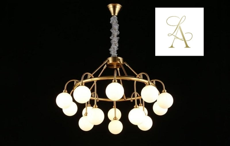 15 Lİ BUZLU-OPAL CAM SARKIT-AVİZE