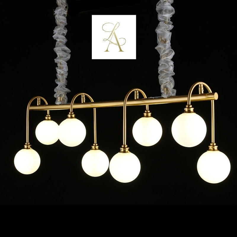 8 Lİ BUZLU-OPAL CAM SARKIT-AVİZE