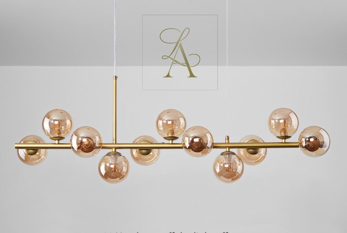 BAL RENKLİ CAM SARKIT AVİZE