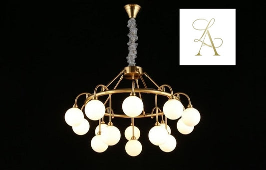 15 Lİ BUZLU-OPAL CAM SARKIT-AVİZE