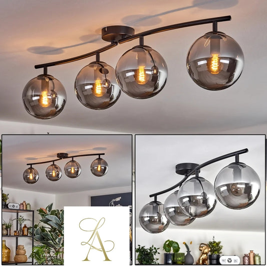 FÜME RENKLİ CAM SARKIT-AVİZE