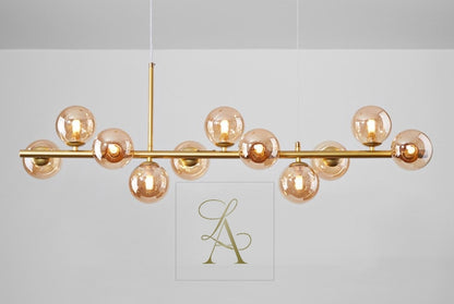 BAL RENKLİ CAM SARKIT AVİZE