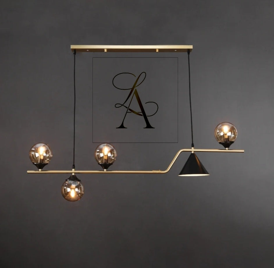 BAL RENKLİ CAM SARKIT AVİZE