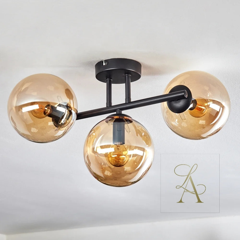 BAL RENKLİ CAM SARKIT AVİZE