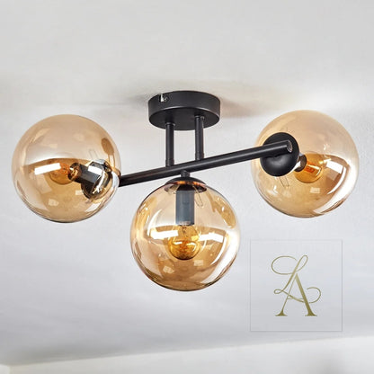 BAL RENKLİ CAM SARKIT AVİZE