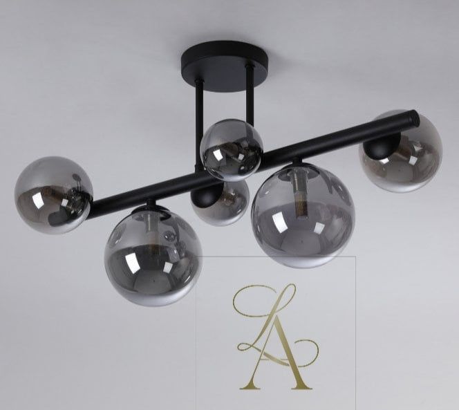 FÜME RENKLİ CAM SARKIT-AVİZE