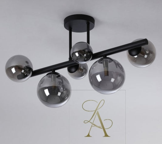 FÜME RENKLİ CAM SARKIT-AVİZE