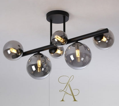 FÜME RENKLİ CAM SARKIT-AVİZE