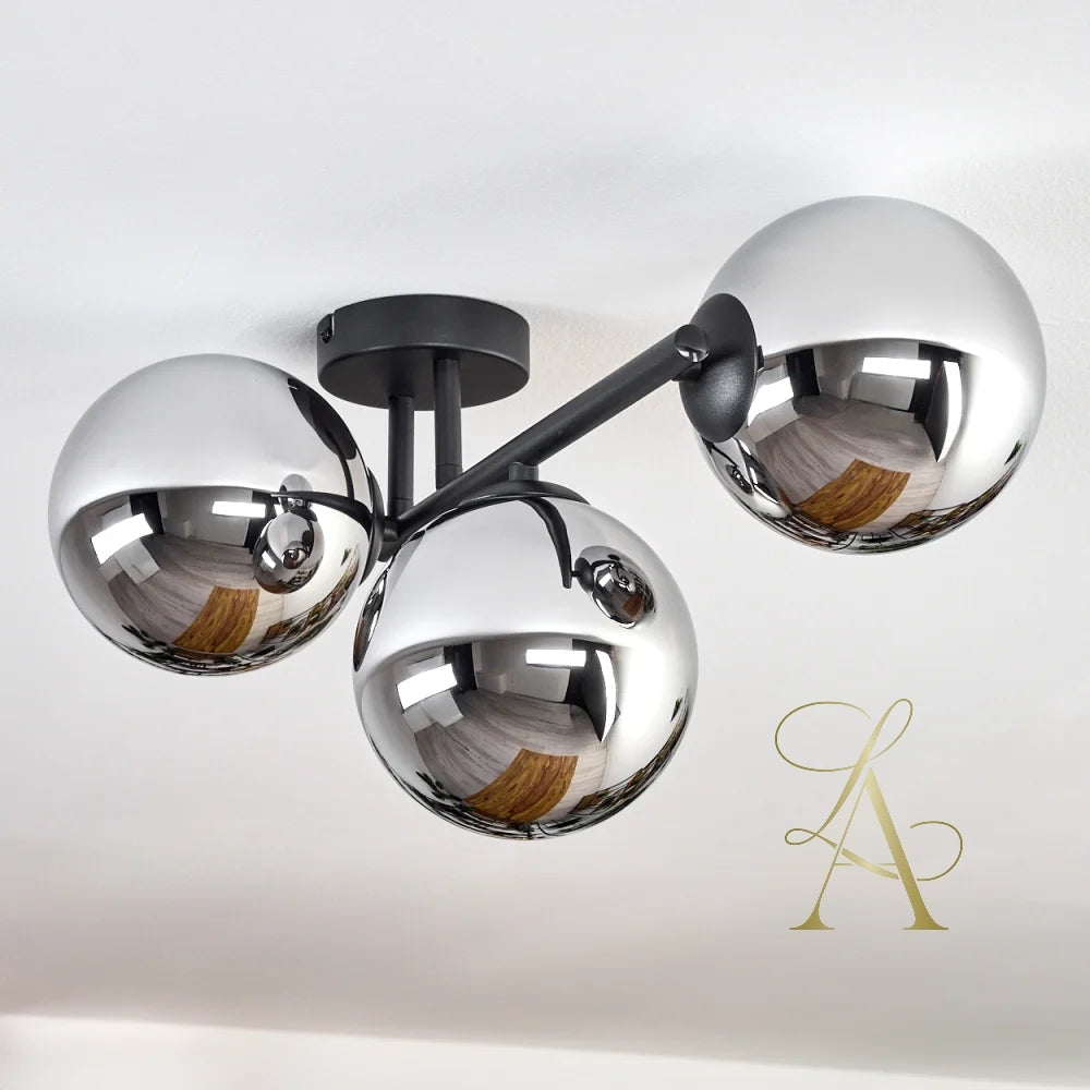 FÜME RENKLİ CAM SARKIT-AVİZE