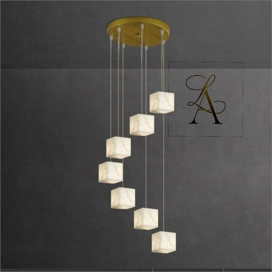 7 Lİ MERMER SARKIT-AVİZE